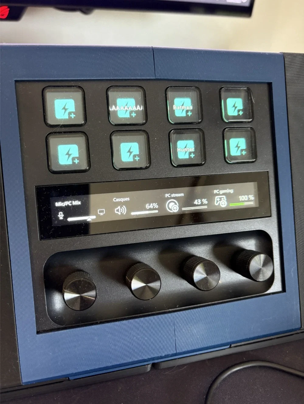 Elgato Stream Deck + Control Panel w/ XLR DOCK HOLDER (Blue) STAND ONLY